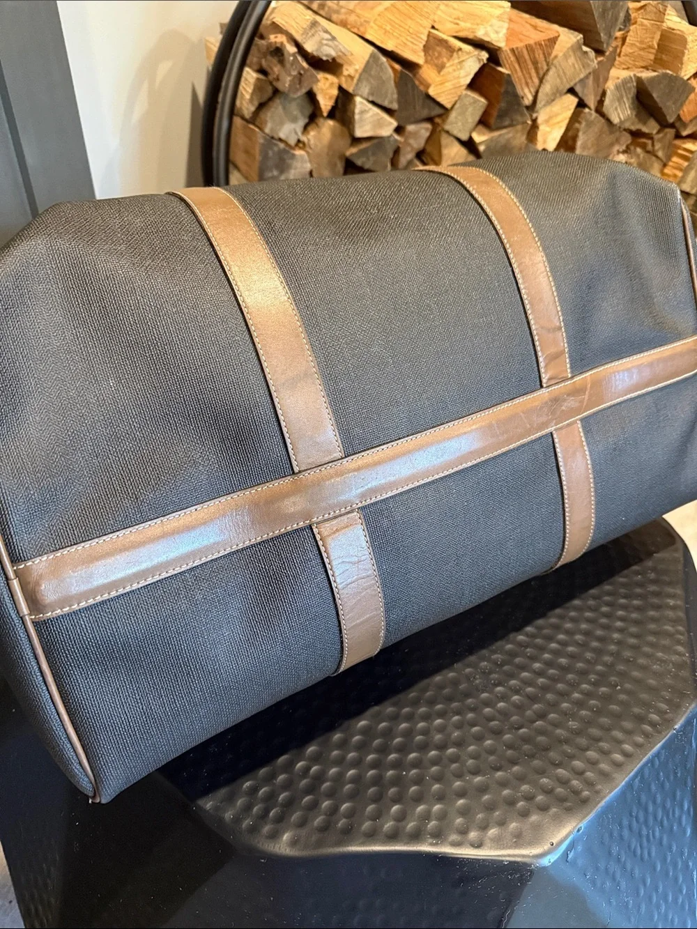 Dunhill Leather Duffel Bag